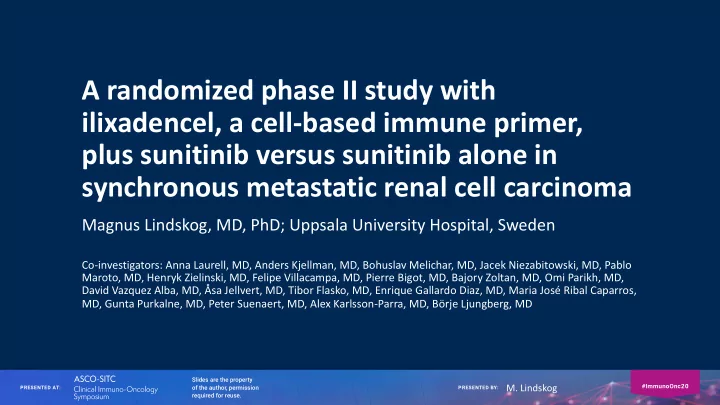 a randomized phase ii study with ilixadencel a cell based