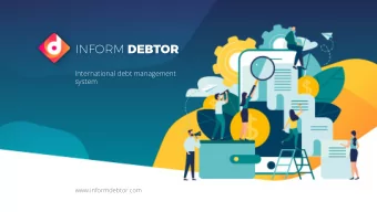 INFORM DEBTOR  International debt management  system  www.informdebtor.com  Problem INFORM DEBTOR