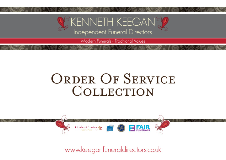 order of service collection
