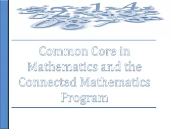 Fewer, clearer, and higher , to best drive effective policy and practice;  Aligned with
