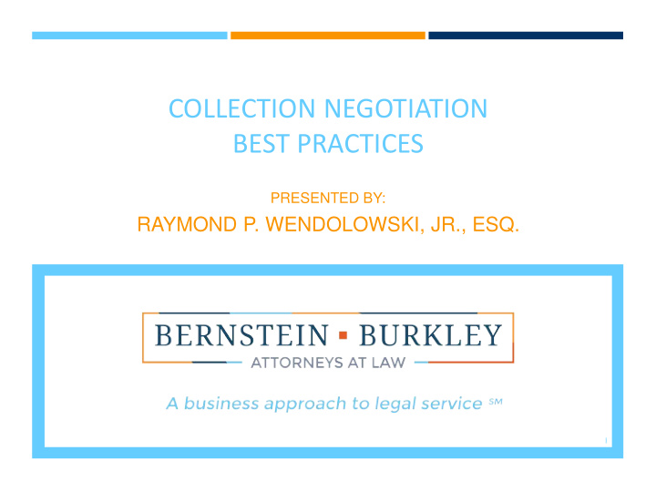 collection negotiation best practices