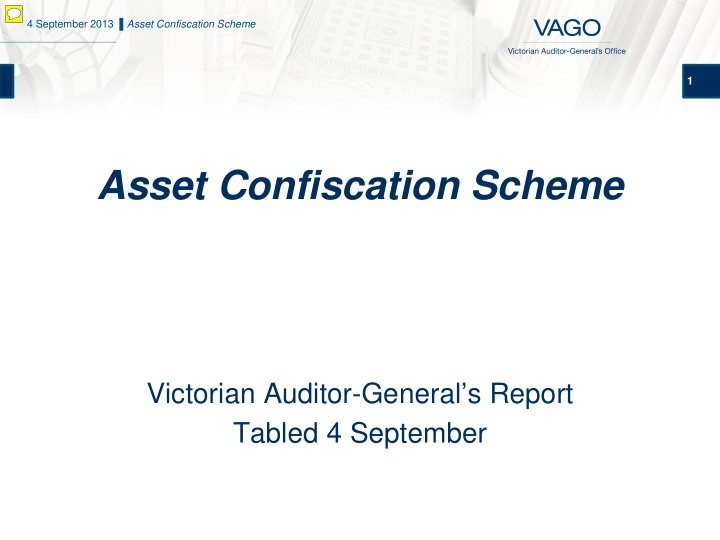 asset confiscation scheme