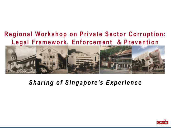 regional workshop on private sector corruption legal