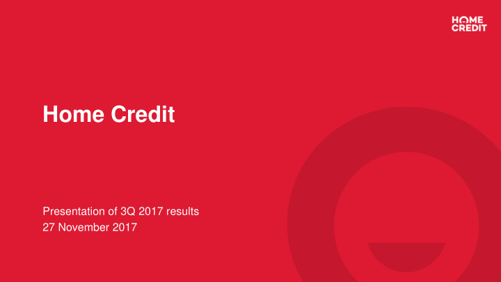 home credit