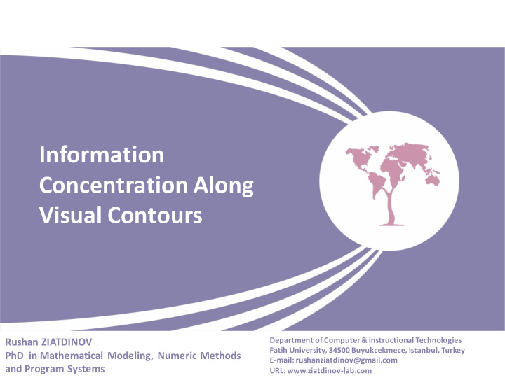 information concentration along visual contours