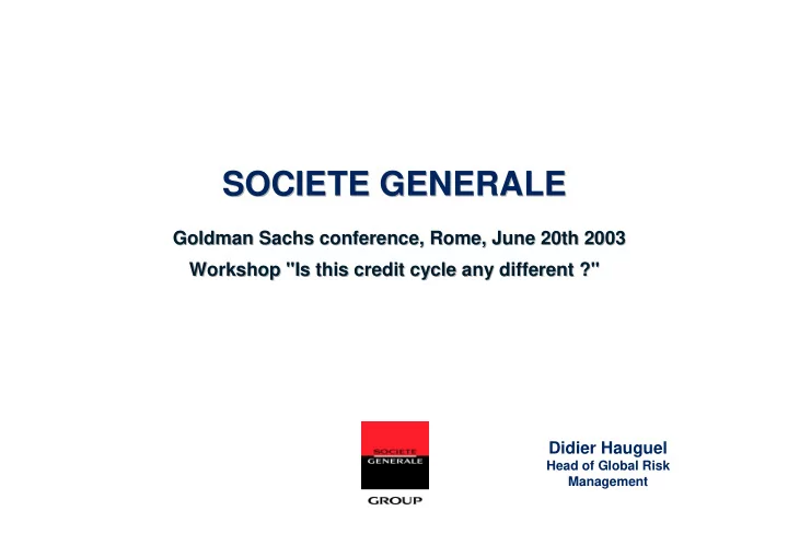 societe generale societe generale