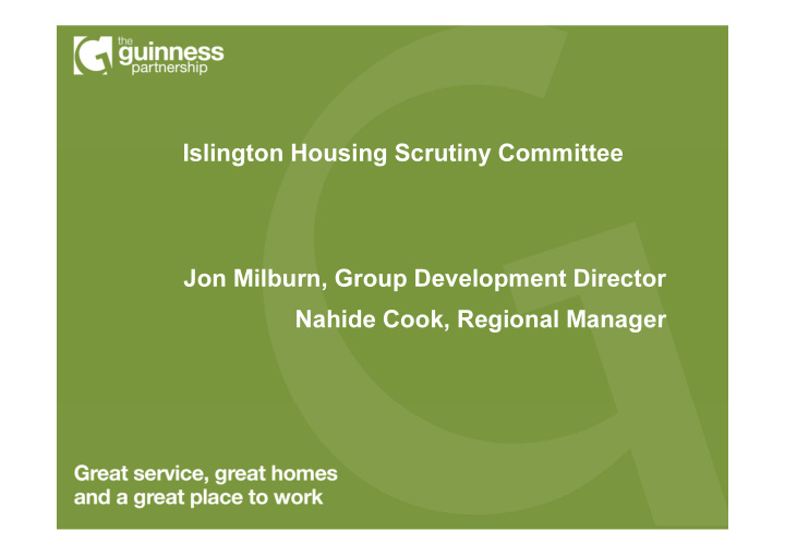 islington housing scrutiny committee jon milburn group