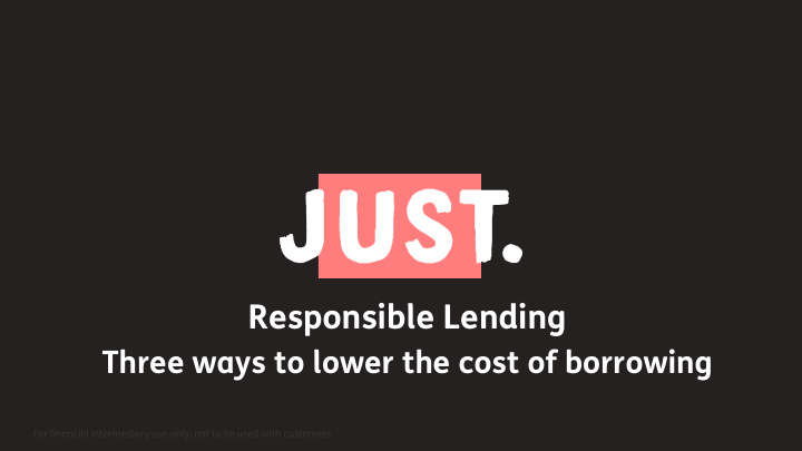 responsible lending