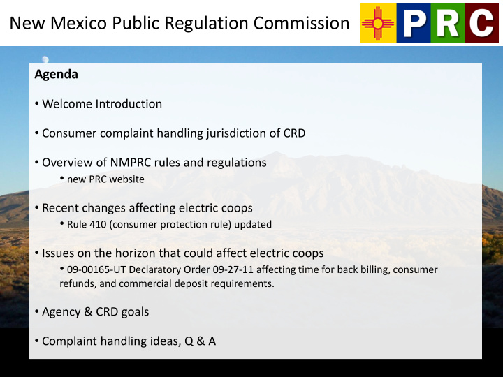 new mexico public regulation commission