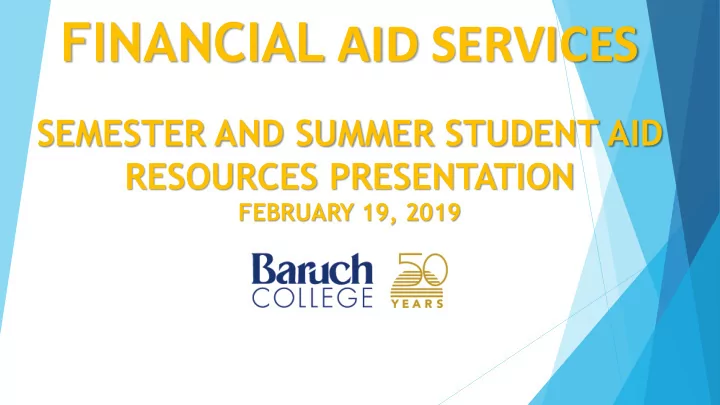 financial aid services