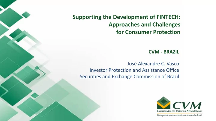 supporting the development of fintech