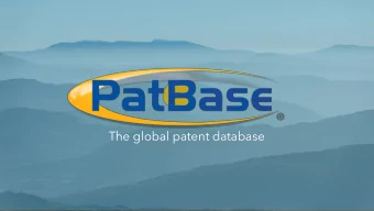 The global patent database  Family and Publication Searching  Straightforward search forms simplify