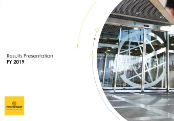 Results Presentation  FY 2019  1  FY  2  0  1  9  HIGHLIGHTS OF  THE PERIOD  REVENUE  PROFITABILITY