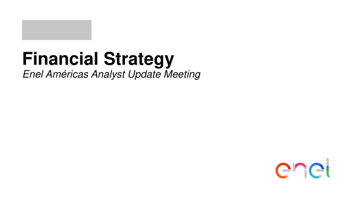 financial strategy