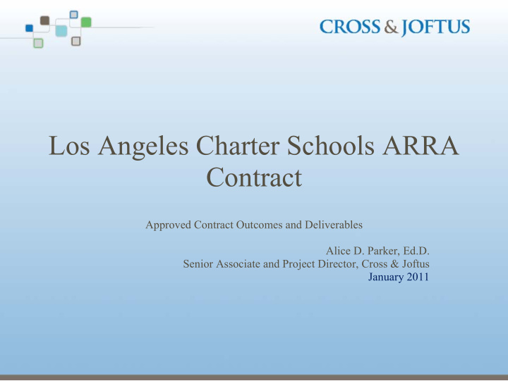 los angeles charter schools arra contract