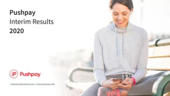 investors@pushpay.com | www.pushpay.com  investors@pushpay.com  www.pushpay.com  This presentation