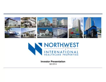 Investor Presentation  Q2 2014  Disclaimer  This presentation provides a summary description of