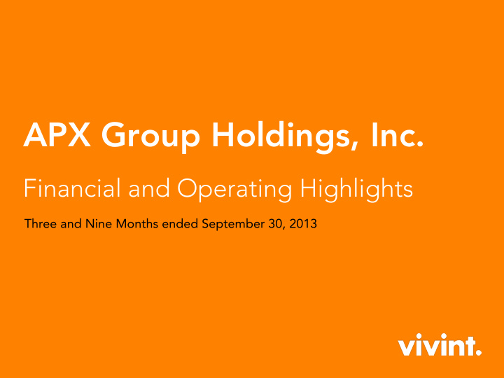 apx group holdings inc