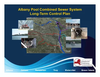 Albany Pool Combined Sewer System  Long-Term Control Plan  Albany  Albany  Cohoes
