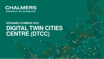 DIGITAL TWIN CITIES  CENTRE (DTCC)  DESIGN  DIGITAL TWIN CITIES  DECISION  MODEL  ARCHITECTURAL