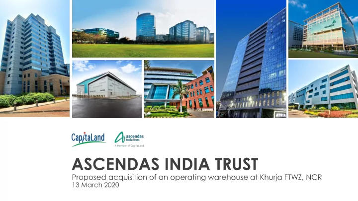 ascendas india trust