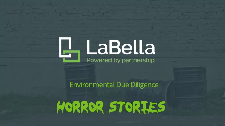 environmental due diligence presenter