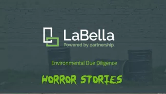 Environmental Due Diligence  PRESENTER  Adam Zebrowski  LaBella Associates  Director of