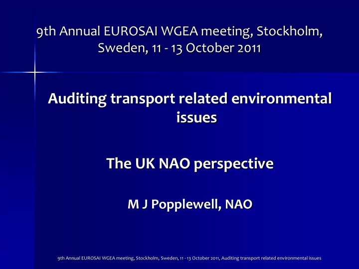 the uk nao perspective