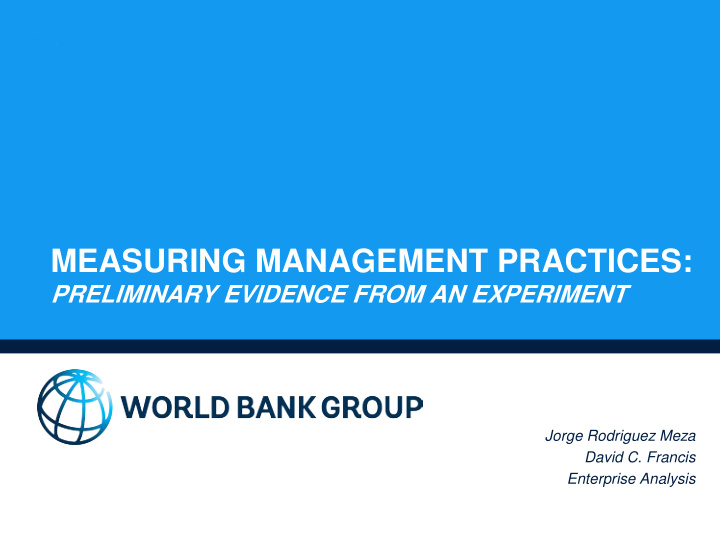 measuring management practices