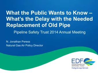 What the Public Wants to Know   Whats the Delay with the Needed  Replacement of Old Pipe
