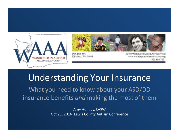 understanding your insurance