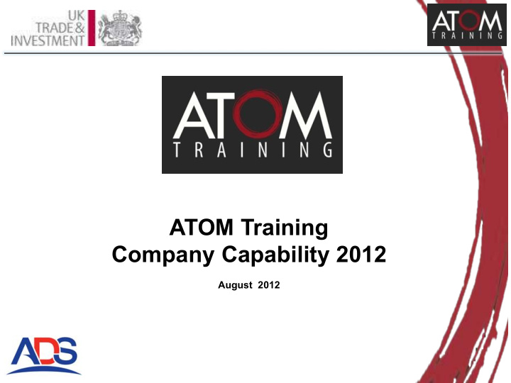 atom training company capability 2012