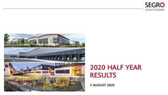 2020 HA  2020 HALF Y  YEAR  R  RESULT  LTS  5 AUGUST 2020  A clear purpose and a responsible