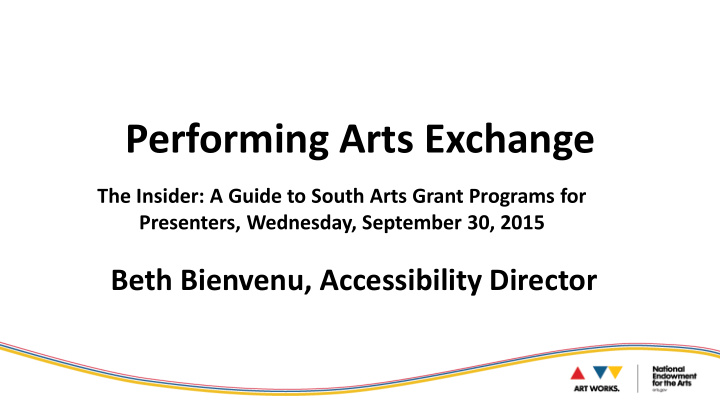 performing arts exchange