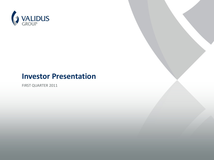 investor presentation