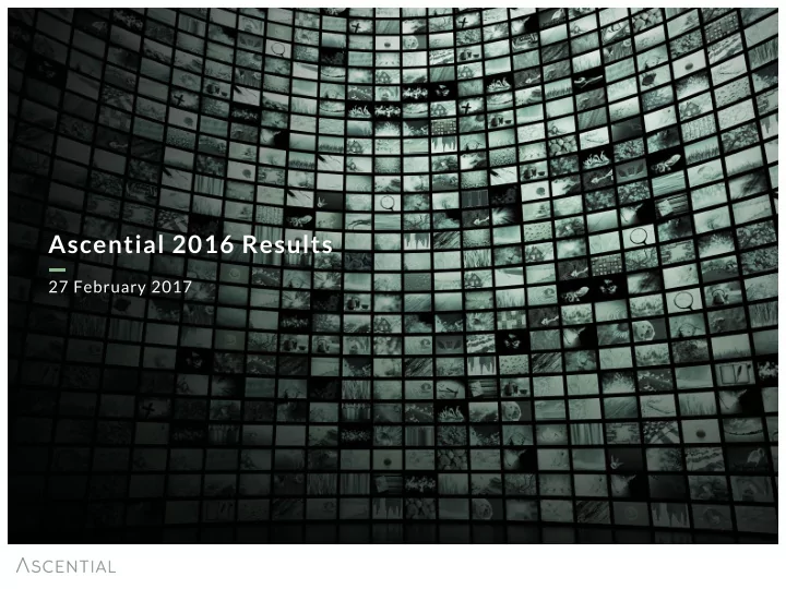 ascential 2016 results