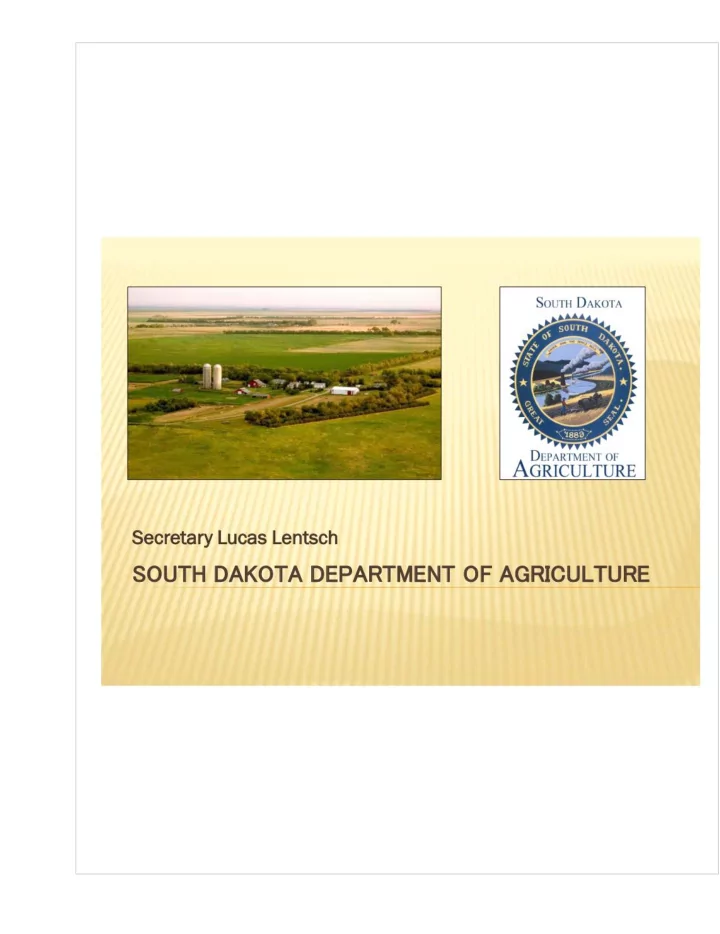 sou t h da owa dep art ment of agriculture