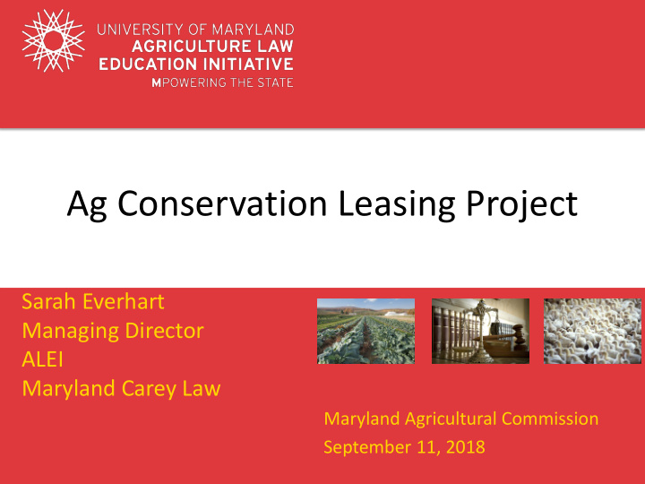 ag conservation leasing project