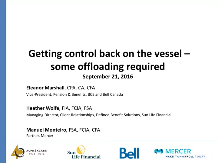 eleanor marshall cpa ca cfa vice president pension