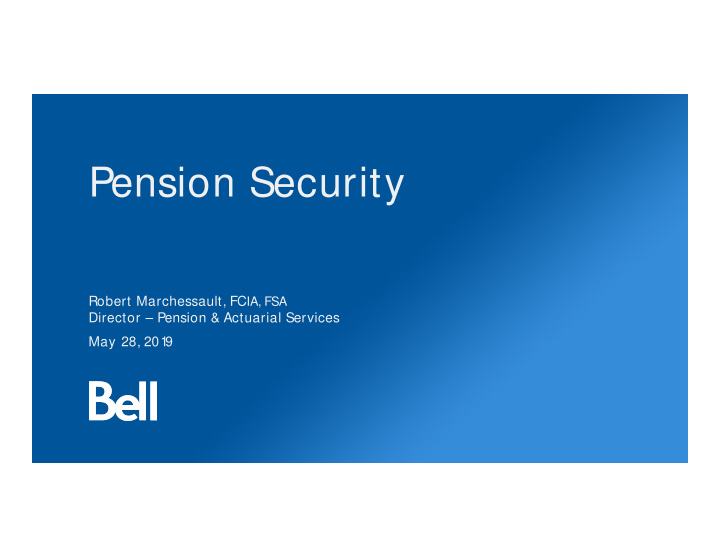 pension security