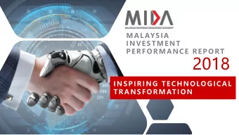 2018  INSPIR ING TECHNOLOGICAL  TR A N SFO R M ATION  TOTAL APPROVED  INVESTMENTS IN 2018  TOTAL