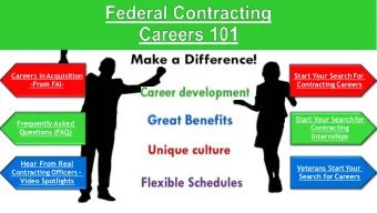Careers inAcquisition  Start Your Search For  -From FAI-  Contracting Careers  Start Your Search