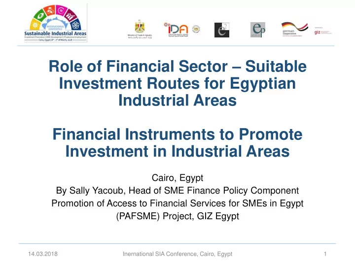 role of financial sector suitable