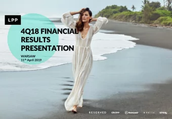 4Q18  4Q18 FINANCIA  FINANCIAL  L  RE  RESULT  SULTS  S  PR  PRESENTA  ESENTATION  TION  WARSAW 11