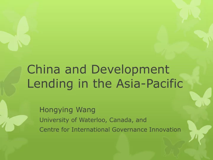 china and development