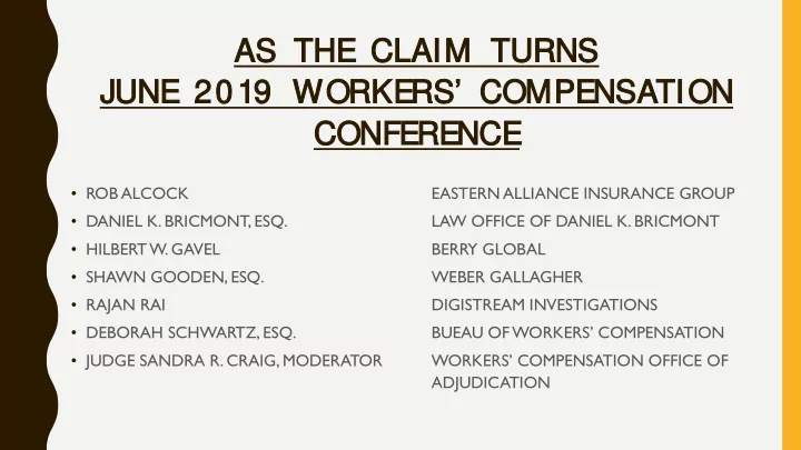 as the clai aim turns urns june 201 019 wor orkers s com