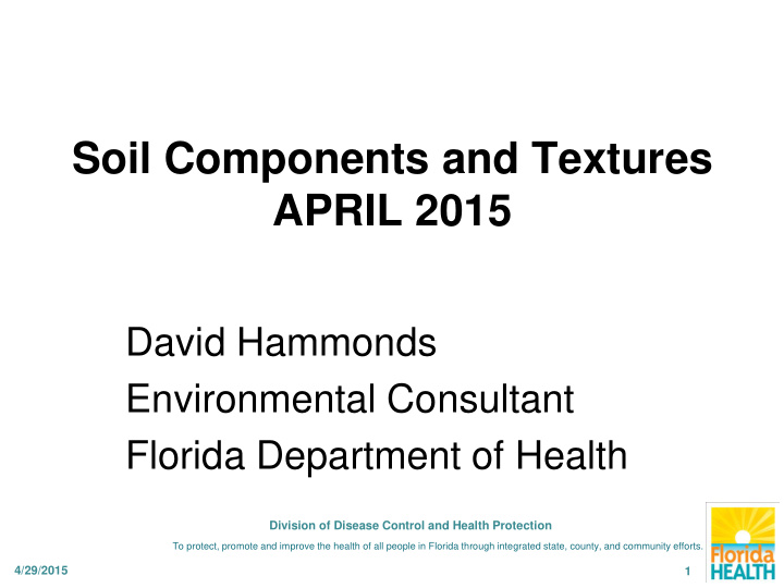 soil components and textures