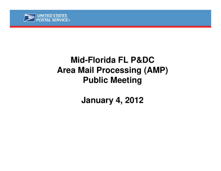 mid florida fl p dc area mail processing amp public