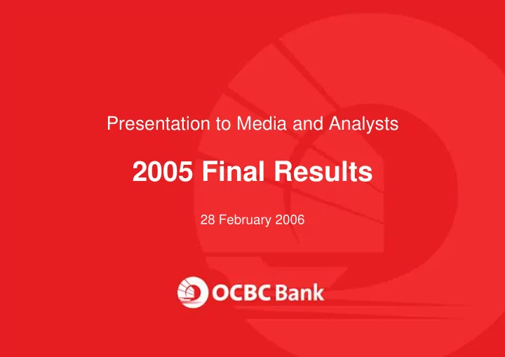 2005 final results