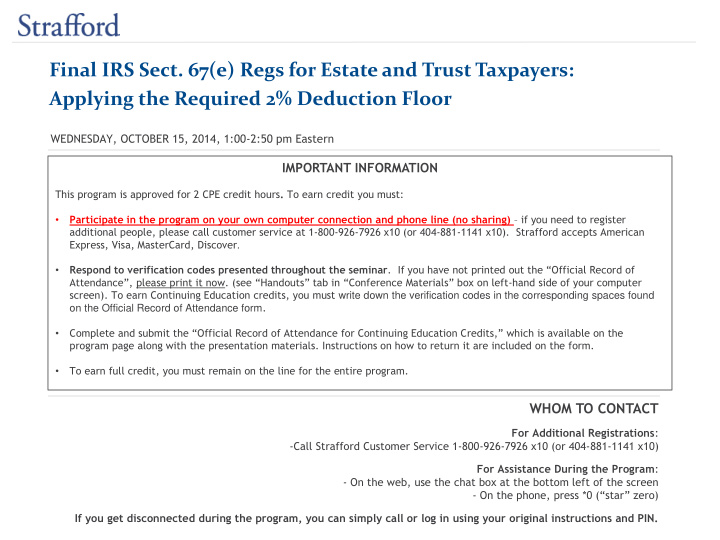 final irs sect 67 e regs for estate and trust taxpayers